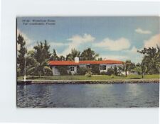 Postcard Waterfront Home Fort Lauderdale Florida USA North America picture