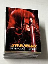 2005 STAR WARS REVENGE OF THE SITH Complete BASE SET (1-90) picture