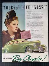 Vintage 1939 Chrysler Print Ad picture