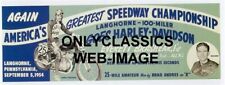1954 HARLEY DAVIDSON MOTORCYCLE 750 RACER LANGHORNE RACING POSTER-Everett Brash picture