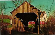 Vintage Postcard- Conway Covered Bridge, Conway, MA picture
