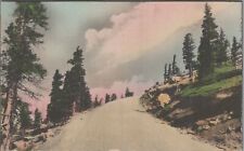 Postcard Approaching Timberline Pikes Peak Auto Highway Colorado Springs CO  picture