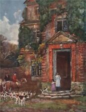 'Packington Old Hall' by Frederick Whitehead. Warwickshire 1906 print picture