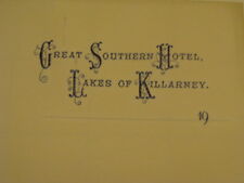Orig. Vint. STATIONARY - Great Southern Hotel - Lakes of Killarney early 1900's  picture