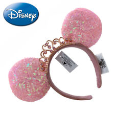 Pink Sequin Minnie Mouse Headband Tiara Princess Crown Disney-Parks Ears US picture