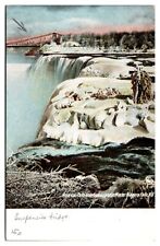 Antique American Falls from Goat Island in Winter, Niagara Falls, NY Postcard picture