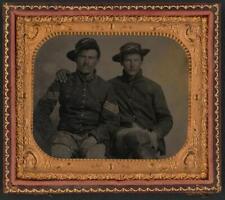 Photo:Two unidentified soldiers in Union cavalry uniforms picture