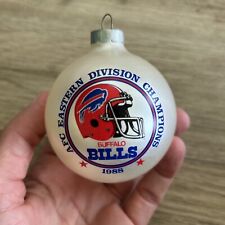Vintage Buffalo Bills 1988 Glass Bulb Christmas Ornament picture