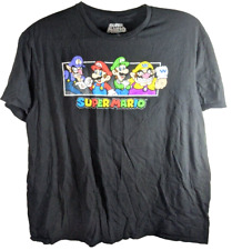 Super Mario Graphic T Shirt XL Black Adult  Short Sleeve Shirt picture
