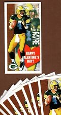 Lot of 6 Brett Favre Valentine's Day Cards, 1999, Football NFL, Quarterback Club picture