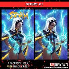 [2 PACK] **FREE TRADE DRESS** STORM #1 UNKNOWN COMICS SABINE RICH EXCLUSIVE VAR picture