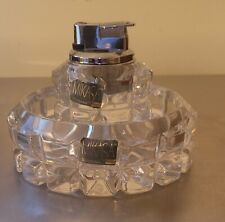 Mikasa Germany Crystal Reflections 2-Piece Lighter & Ashtray Set - Block Design picture