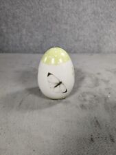 Vintage Hallmark Ceramic Green Egg Hand Painted And Signed Butterflies picture
