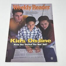 1995 Weekly Reader Magazine Kid On Line Internet TV Teach Lessons Computer Crime picture