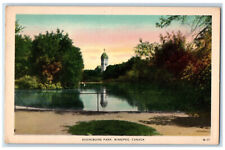 c1940's River Tower Assiniboine Park Winnipeg Canada Vintage Unposted Postcard picture