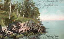 Postcard ME Rockport Scene in Harbor below Ice House 1907 UDB Vintage PC H6833 picture