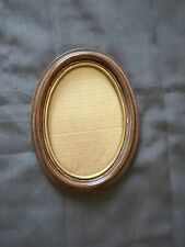 Antique/ Vintage Hand Carved Oval  Wood Frame Interior Size 5x7 picture