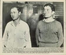 1950 Press Photo John Bullock & John Oley, held on robbery charges in St. Louis picture