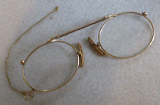Rare Antique Victorian Gold Plated Pince Nez / Spectacles c1900 picture