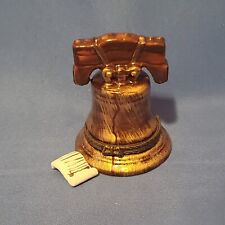 Vintage Liberty Bell Limoges Style Hinged Trinket Box picture