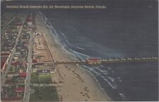 Daytona Beach, FL: 1951 Bird's-Eye, Aerial View - Vintage Florida Postcard picture