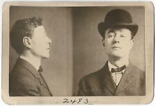 Antique 1905 ORIGINAL CRIMINAL MUGSHOT PHOTO Identified LITTLE JAY True Crime picture