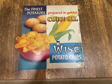 Wise Owl Potato Chips Advertising Promo Sign 1960 1960's Vintage Store Standee picture