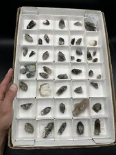 Colorado Minerals, Crystals Flat - 46 Pieces - Smoky Quartz , Fluorites picture