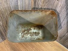 Antique Taylor Ice Cream Embossed Galvanized Metal Mold Tub Beloit, Wi Large, L2 picture