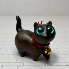Wooden Cat Figurine Carving picture