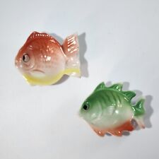 2 Vintage 1940's Occupied Japan Fish Ashtray Small Dish picture