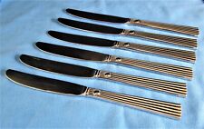6 Oakmont Pattern Cuisinart Stainless Steel Knives, Stainless Flatware -9
