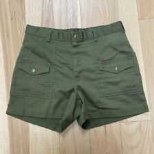 Vintage Boy Scout Shorts Adult 34(?) Green America BSA Outdoors Uniform 80s picture