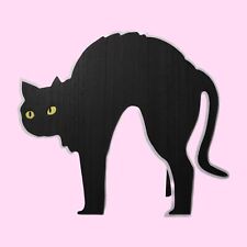 Halloween Black Cat Wooden Sign *Target Hyde and Eek* picture