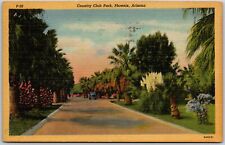 Phoenix Arizona AZ, 1948 Country Club Park, Pathway, Driveway, Vintage Postcard picture