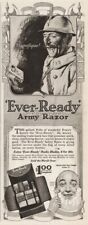 1918 Ever-Ready Army Shaving Kit WWI French Soldier Poilu American Razor Ad picture