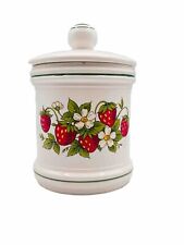 Vintage Sears Strawberry Fields Canister 1970s Lidded Kitchen Japan 9