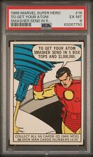 1966 Donruss Marvel Super Heroes #16 Get Your Atom Smasher IRON MAN PSA 6 EX-MT picture