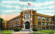 Cairo High School Ill. Postcard c.1954 Linen Posted  picture
