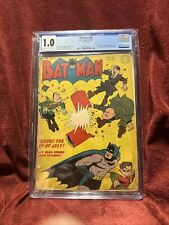 Batman #18 CGC Grade 1.0 1943 Hitler and Mussolini Appearances Golden Age picture