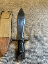 Vintage Original WW1 Bolo Fighting Knife US MOD 1918 SCABBARD 1917 Brauer Bros picture