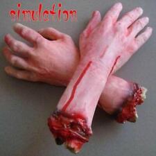 Life Like Scary Arm Hand Cut Off Bloody Horror Fake Latex Halloween Prop Decors picture