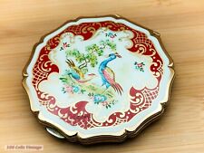 Stratton Birds of Paradise AS SEEN-Vintage Ladies Powder Compact -cbl picture