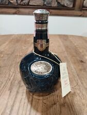 Vintage Chivas Brothers Royal Salute Scotch Whiskey Blue Decanter EMPTY picture