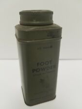 Vintage Military Foot Powder Army Tin Whitehall Pharmacy Apothecary Collectable picture