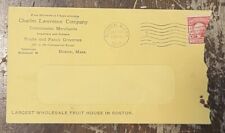 1905 Advertising Cover Boston Massachusetts Charles Lawrence Company picture