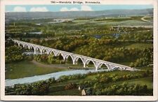 MENDOTA HEIGHTS, MINNESOTA ~ Mendota Bridge Over Minnesota River c.1920 Postcard picture