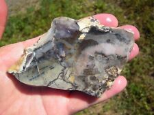 Amethyst Sage Agate Thick Slab, 99 grams, Lapidary/Cabbing picture