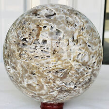 3220g Natural Sphalerite Quartz Crystal Sphere Ball Reiki Healing picture