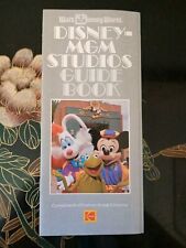 1989 Vintage Disney MGM Studios Guide Map  Kermit Backlot Tour Roger Rabbit picture